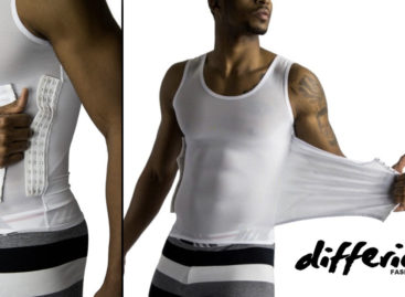 A mens compression shirt that instantly compresses the belly